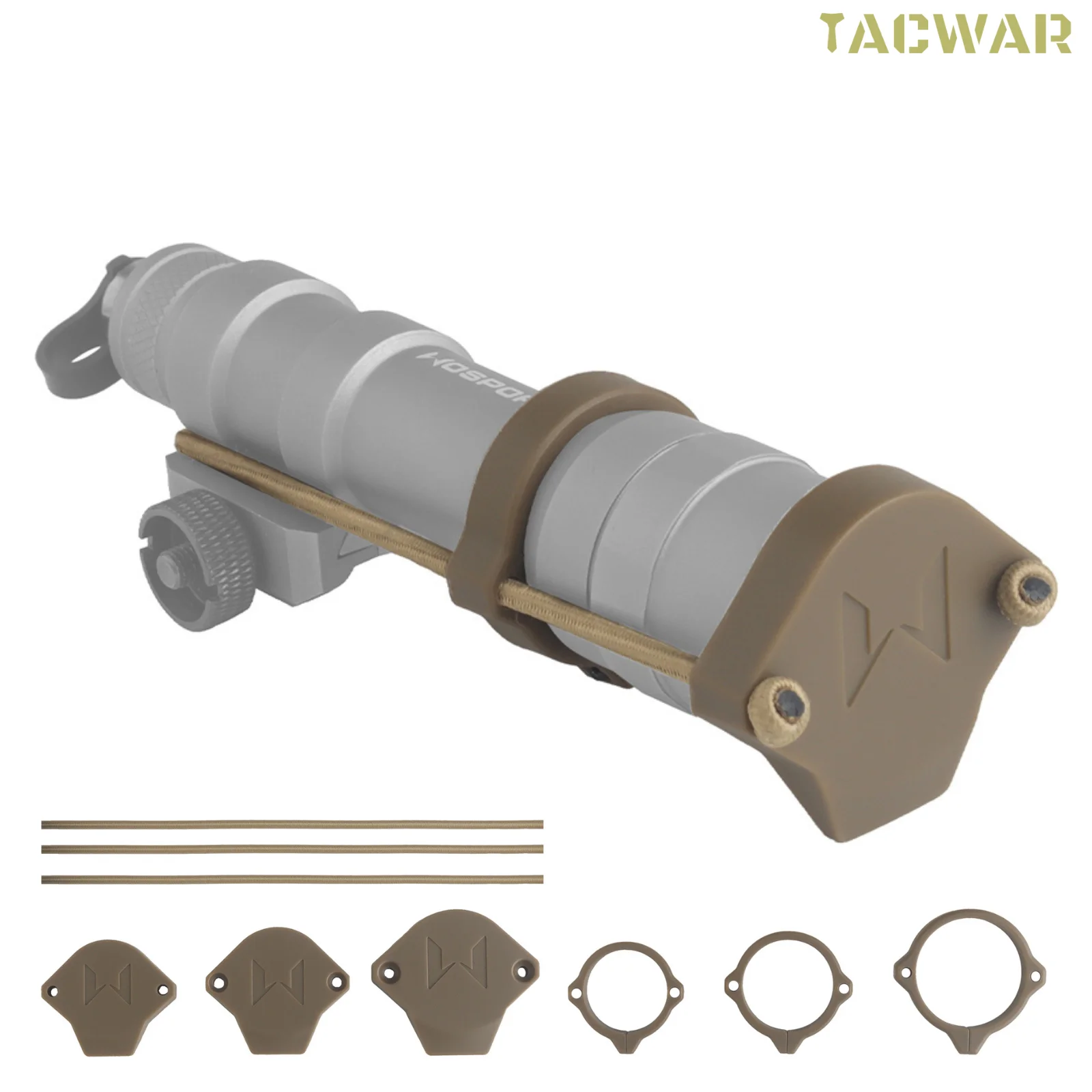 Image of 3er-Set Optischer Zielfernrohr-Lichtschutz, Taktische Taschenlampen-Linsenschutzkappe für M300 M600 M952V M951 Mod