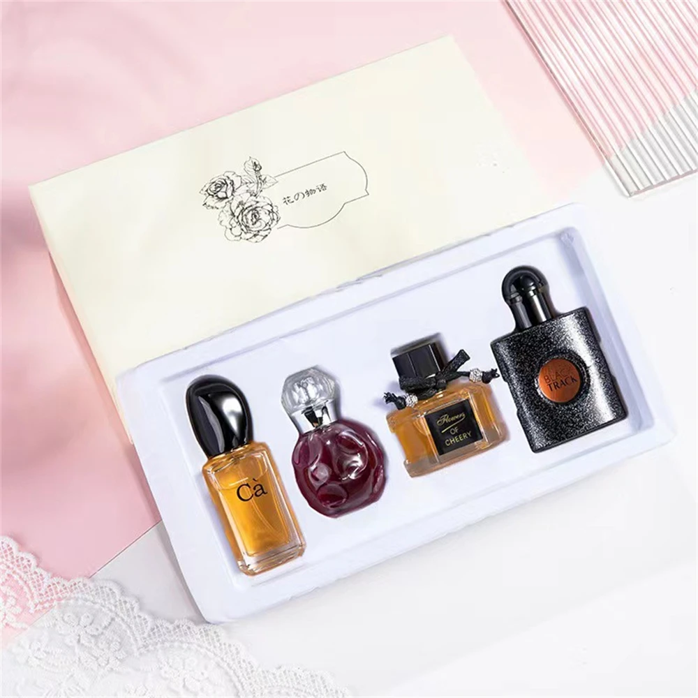 Confezione regalo profumo donna 100ml Set quattro pezzi fragranza duratura corpo Spray pianta profumo floreale feromone colonia Parfum Pour Femme