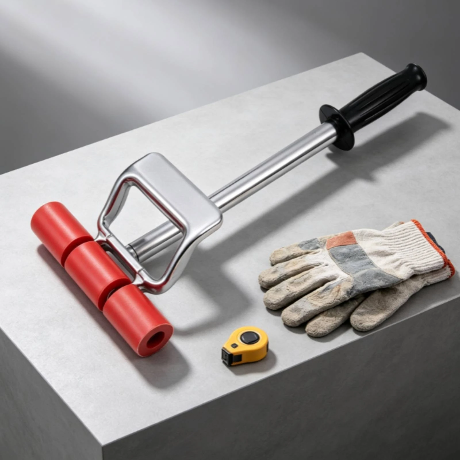 Extendable Roller Tool Heavy Duty Three-Roller Hand Tool Non-Slip Comfortable Grips for Installers, Floor Installation