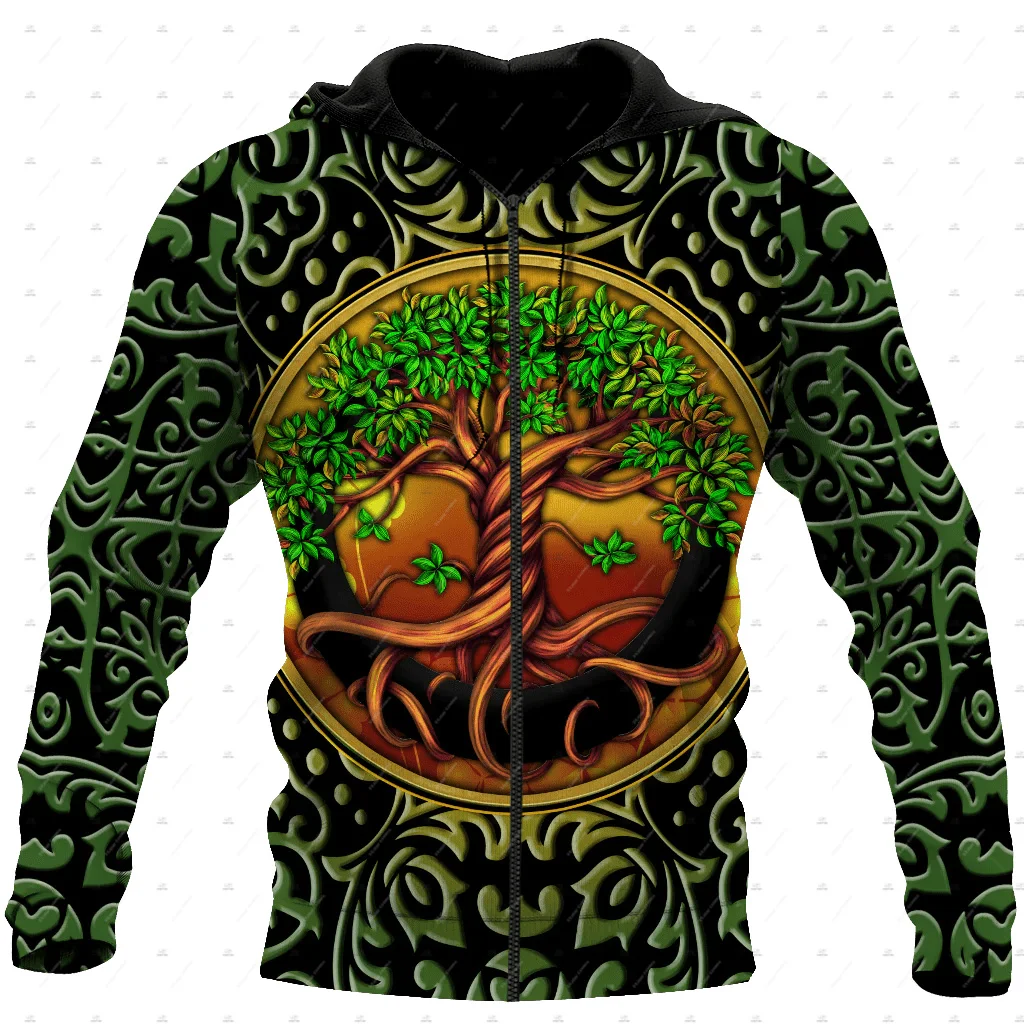 Custom Name Irish Ireland Country Flag St.Patrick Tattoo Vintage Retro Unisex 3DPrint Harajuku Pullover Casual Jacket Hoodies 17