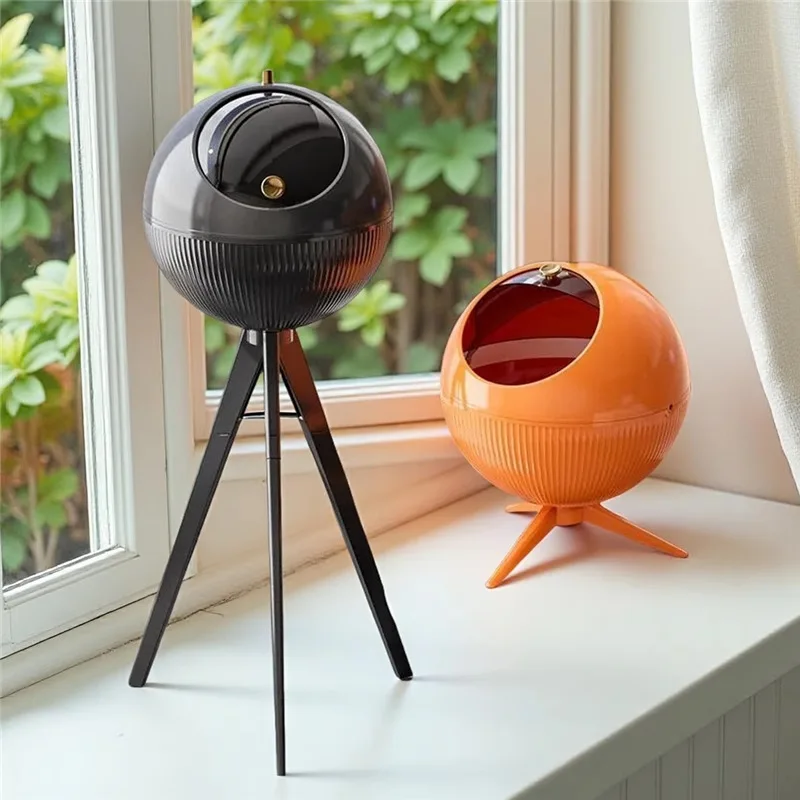 

Creative High-end Trash Can, No Bending, High-end Household Bedroom, Kitchen, Mobile Storage Bucket, Large-capacity Trash Can