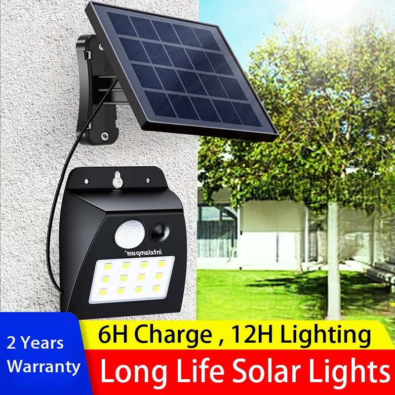 Intelamp Powerful Outdoor Solar Lights 1000LM High Brightness Solar Led Lamp Street Floodlights Suit For Large Yard and Garden