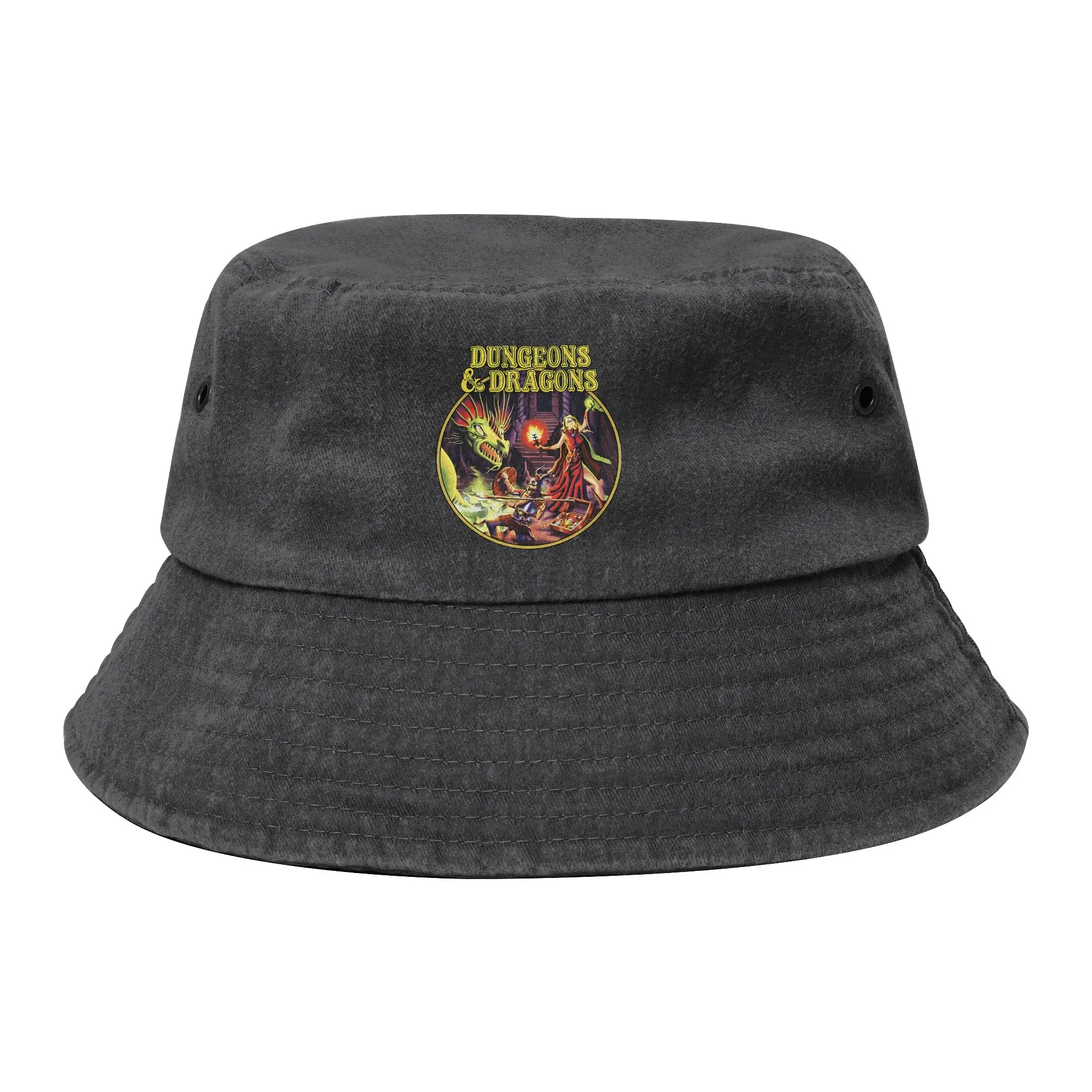 Unisex Bucket Hat Dungeon Dragon DnD Summer Beach Hatwear UV Protection Vacation Fishing Hats  Panama Hat Gift