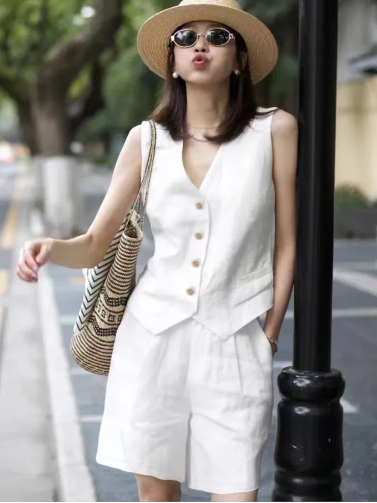 

Женский комплект из двух предметов, короткий комплект, корейский свободный пиджак, летние тонкие пиджаки с короткими рукавами, шорты, повседневные офисные женские костюмы