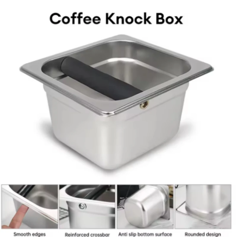 

Коробка для кофе, мусорная корзина для эспрессо для бариста, противоскользящая мусорная корзина для эспрессо, мусорная корзина для кофейной гущи, ведро