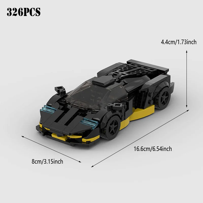 

MOC Car City Speed Champions Super Race F1 Vehicle Model Building Block Racing Brick Toy for Kids Christmas Day Gift
