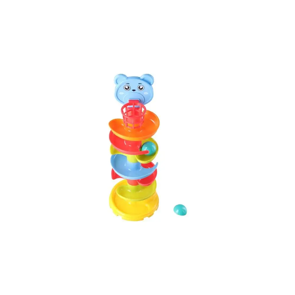 Pista a Sfera Rotolante per la Prima Educazione, Torre Girevole con Pista a Sfera, Set Pista Girevole, Puzzle per Bambini