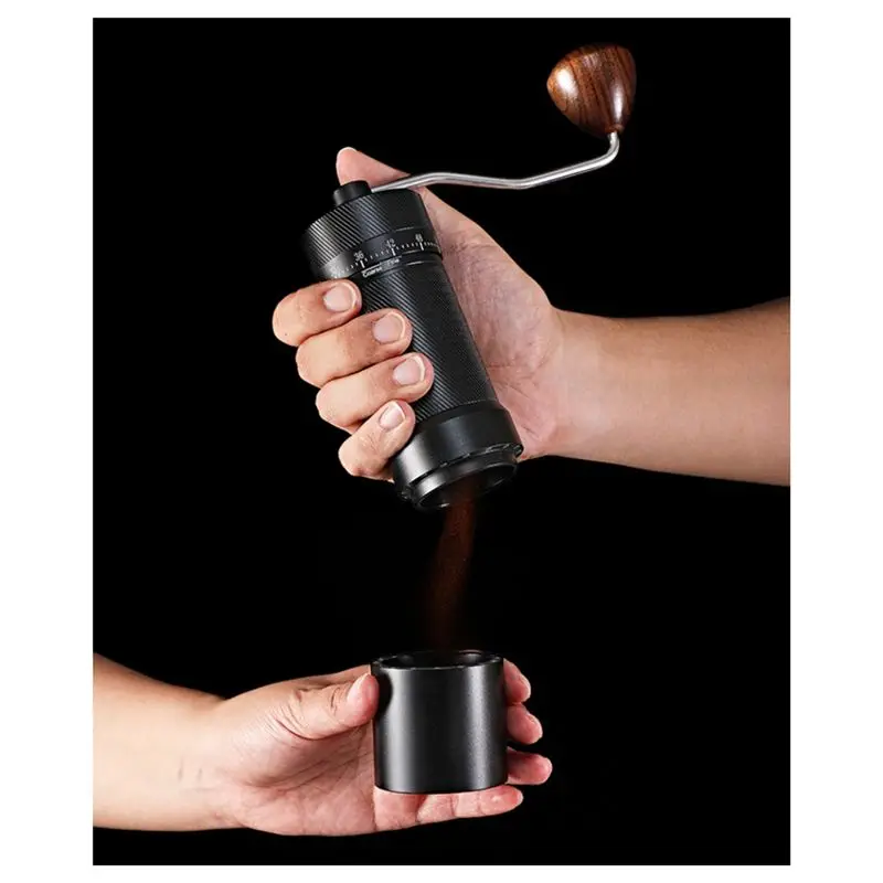 ABUN Manual Coffee for Grinder, Portable Espresso Mill, Steel Core Hand-Operated Burr for Grinder, Adjustable Settings