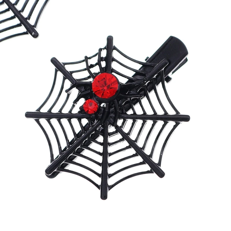 Novelty Scary Spider Skull Shape Hair Clip Halloween Costume Headwear for Women Party Anime Party Hair Non Slip Supplies