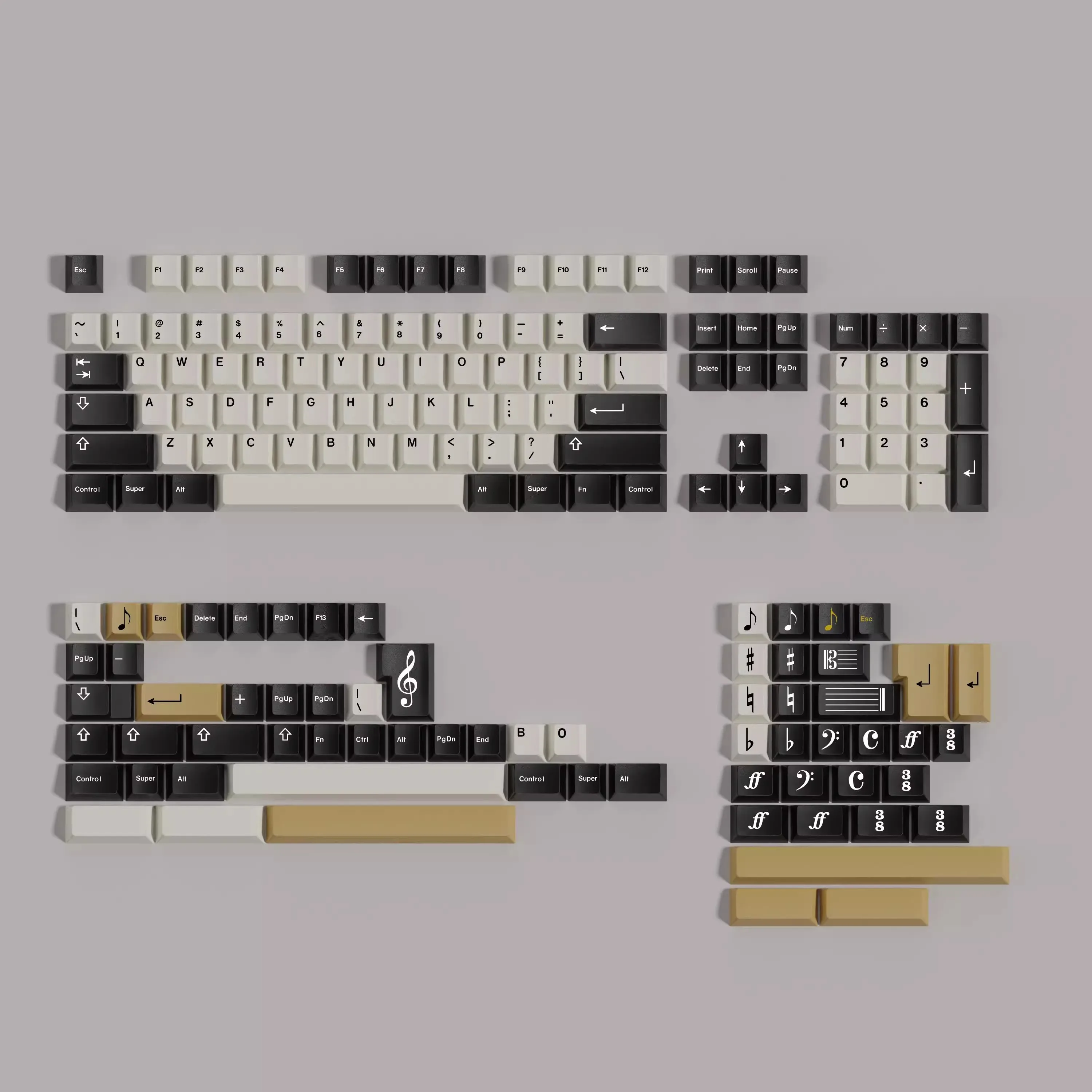 PBT GMK Maestro Keycaps Cherry Profile Keycap Dye Sublimation Key Cap For MX Switch Keyboard Double B Split Spacebar 2.25U 2.75U