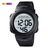 SKMEI 1560 Sport Electronics Watch for Men 100M Waterproof LED Display Digital Mens Wristwatches Stopwatch Military Reloj Hombre