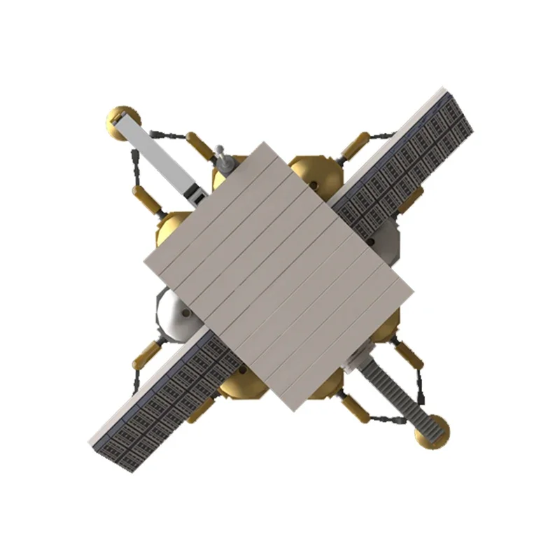 MOC Space Shuttle Launch Center Lunar Lander Outpost Habitat Model Building Blocks Rocket Construction Bricks Construction Toys view 3