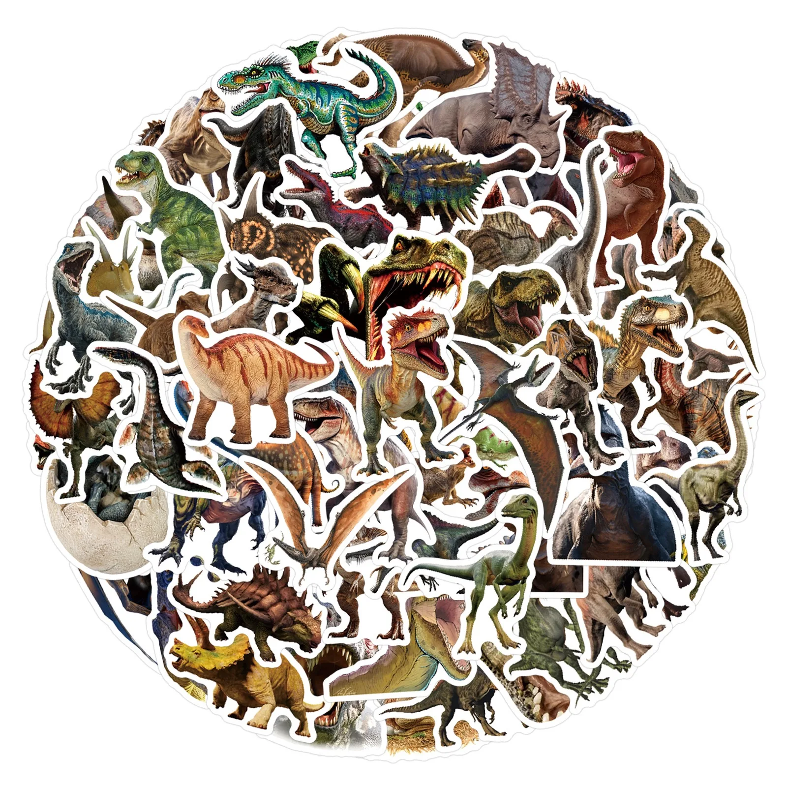 

10/50/110pcs Anime Jurassic Park Dinosaur Animals Graffiti Stickers For Scrapbooking Fridge Phone Luggage Waterproof Car Sticker