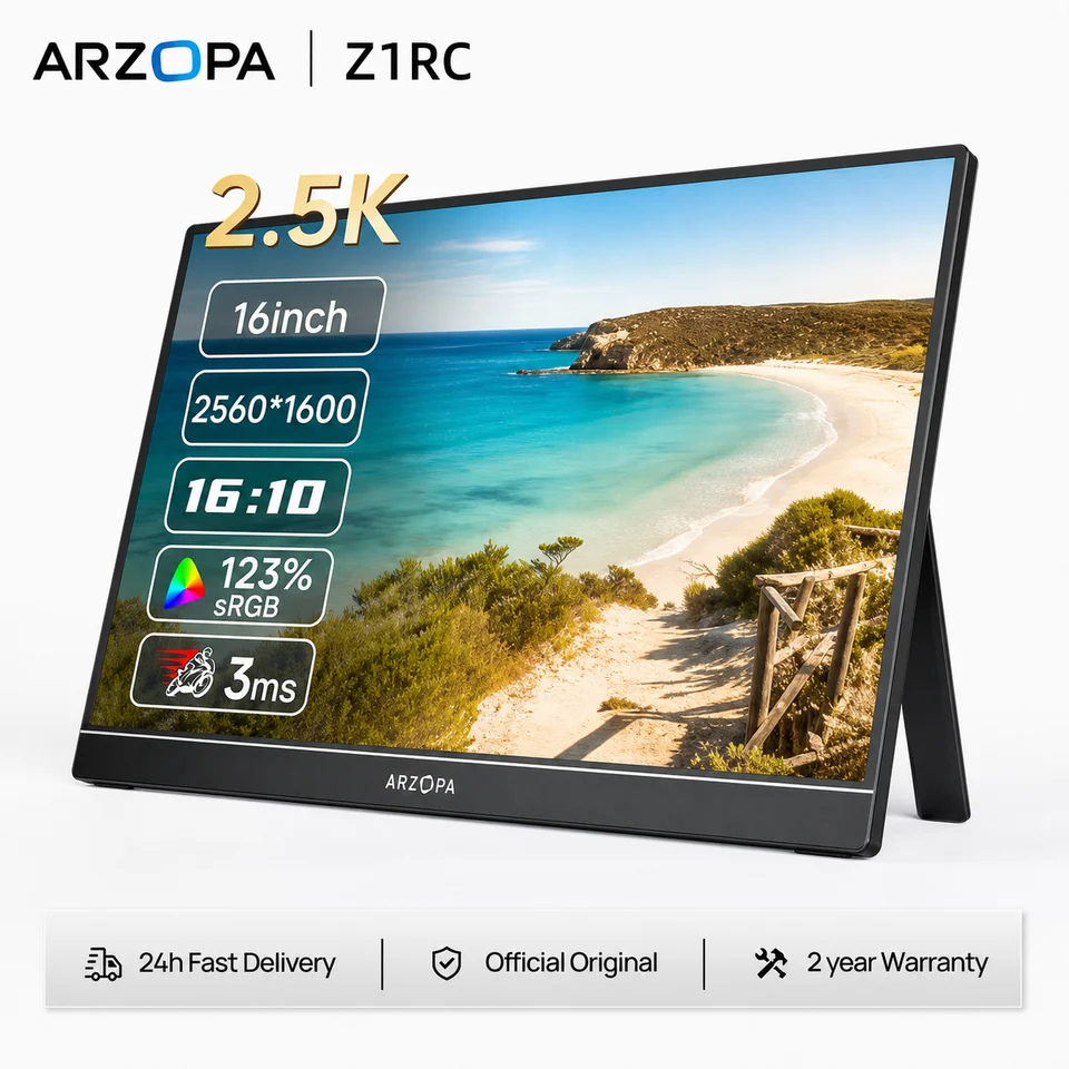 ARZOPA 16 Inch Portable Gaming Monitor 2560x1600