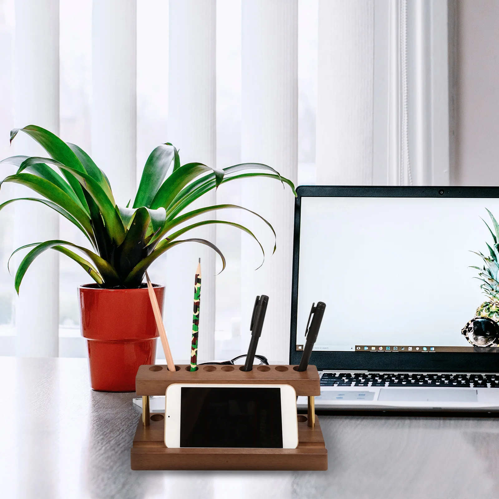 

Wood Paint Storage and Brush Organizer Rack Acrylic Paint Pigment Ink Bottle Stand Small Art Supply Holder for Painting Lovers