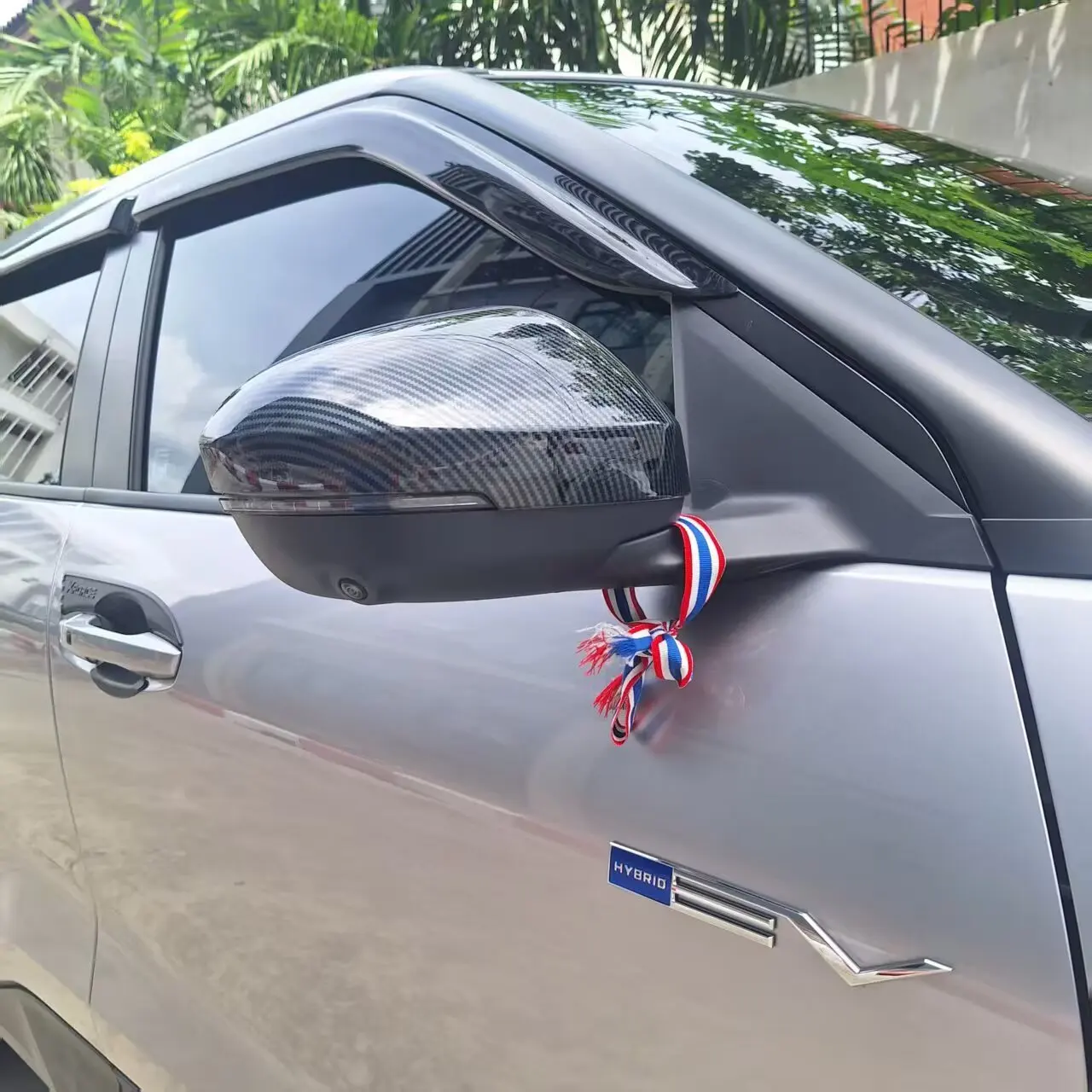 

For Mitsubishi Xforce Outlander Sport 2025 2026 ABS Carbon Fiber Car Sticker Rearview Side Mirror Cover Wing Cap Door Case Trim