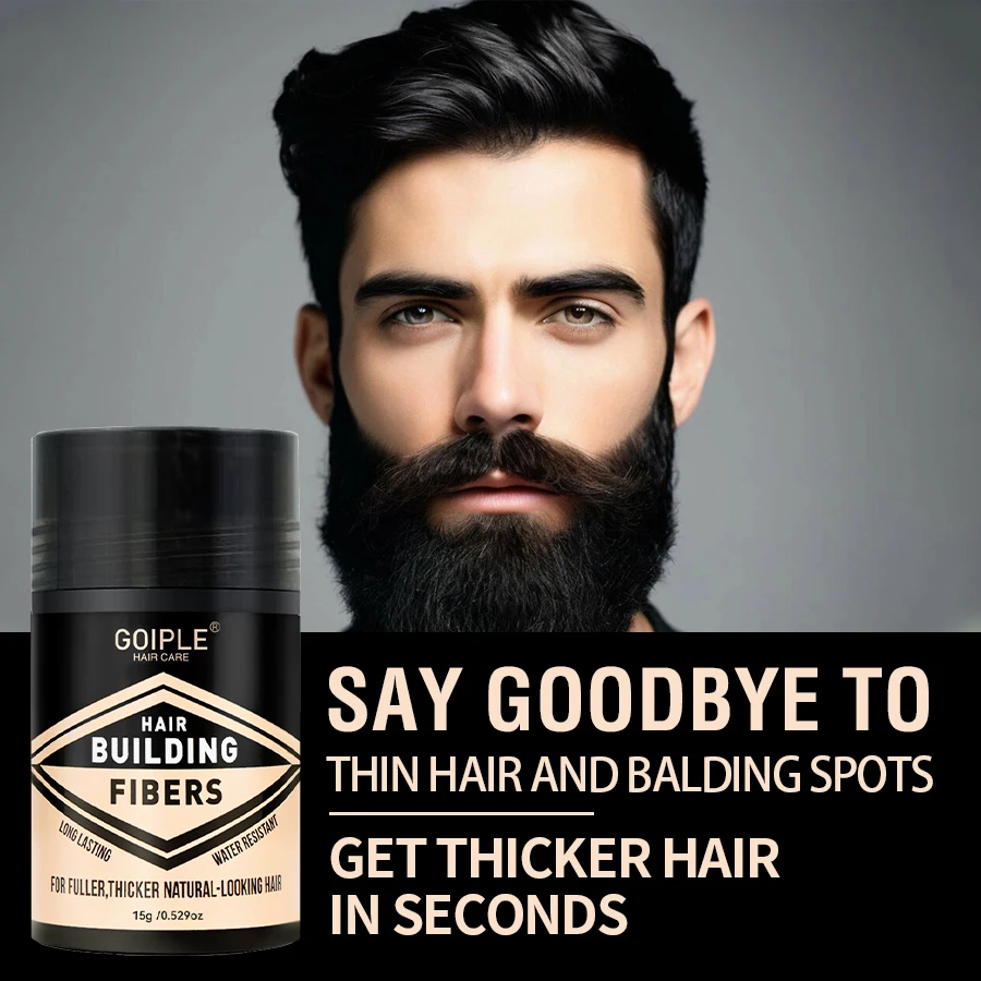 15g Hair Fiber Powder Instant Thickening for Thinning Men & Women Hair Building Fiber Applicator and Hairline Optimizer 3pcs/Set