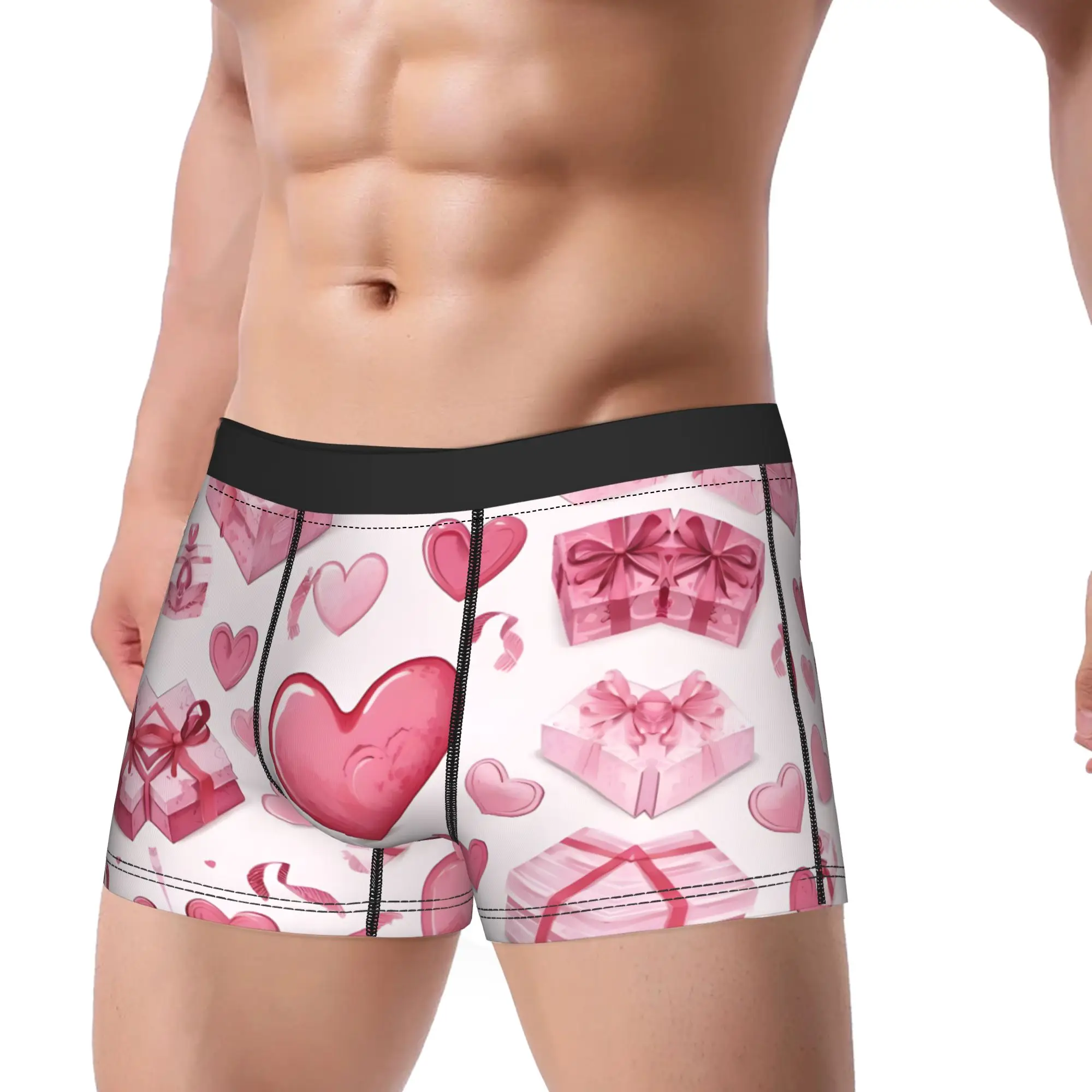 Red Heart Love Heart boyfriend Merch Boxers Briefs Funny Underwear  Boxer Briefs Gag Gift For Man