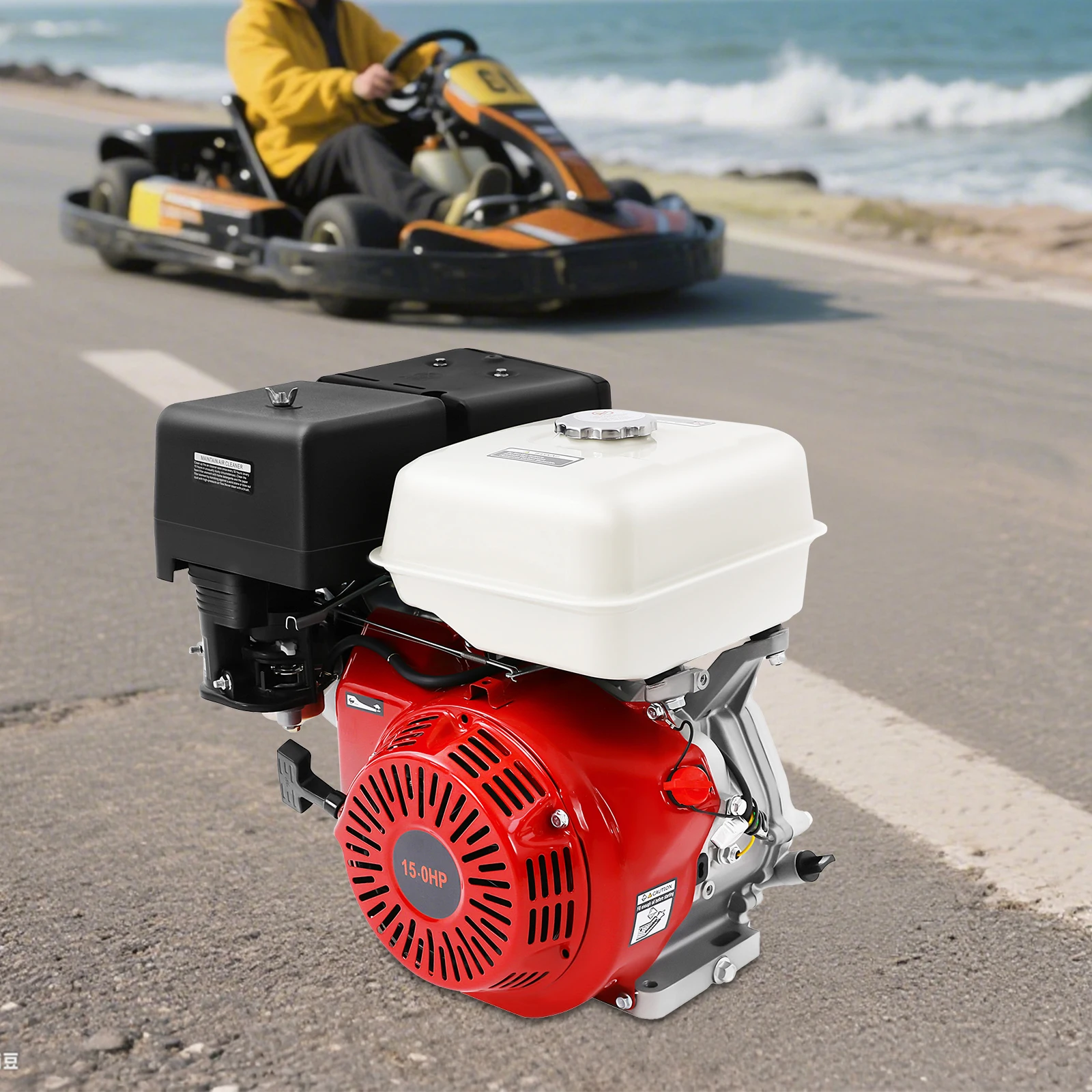 15HP 420cc Energy-saving Gasoline Engine 4-stroke Low Noise Horizontal Shaft