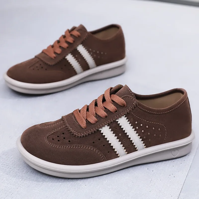 

Женские летние новые дышащие кроссовки в стиле ретро со шнуровкой, повседневная универсальная модная подошва, удобная одинарная обувь