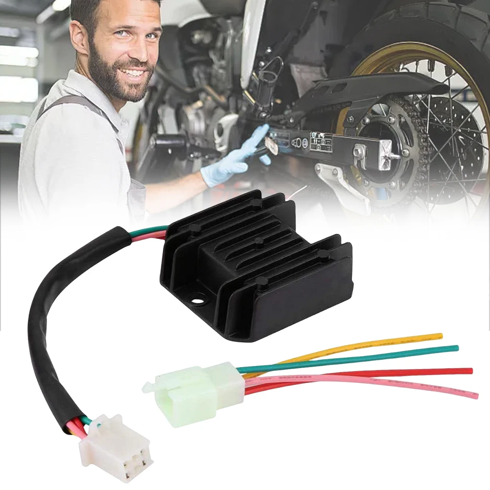 

4 Wires Voltage Regulator Rectifier Current Rectifier Universal Voltage Regulator for Motorcycle Boat Motor ATV GY6 CG125-250CC
