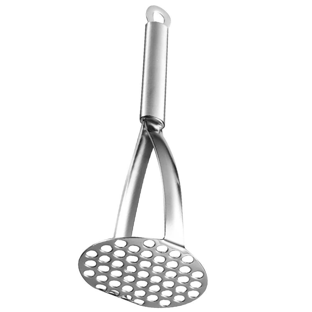 

Steel Potato Masher Mud Press Smasher Stainless Kitchen Tool for Vegetables Fruit Garlic Avocado Pumpkin Crusher