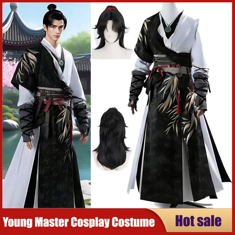 Game Where Winds Meet Cosplay Costume Young Master Wuxia Swordsman Hanfu Party Carnival Game Hero Adult Jianghu Battle Uniform