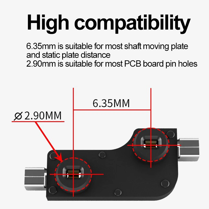 Kailh Hot Swapping Pcb Sockets Kailh PCB Socket For Mx Cherry Gateron Outemu Kailh Switches for low profile 1350 Chocolate Axis