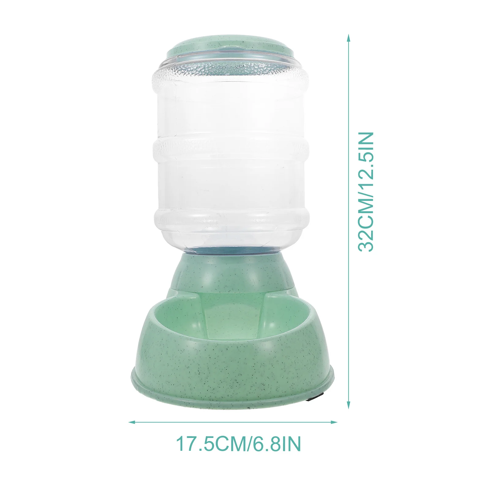 

Plastic Automatic Pet Feeder Light Green Durable Food Container Break Proof Bite Resistant Feeding Device for Cats Dogs