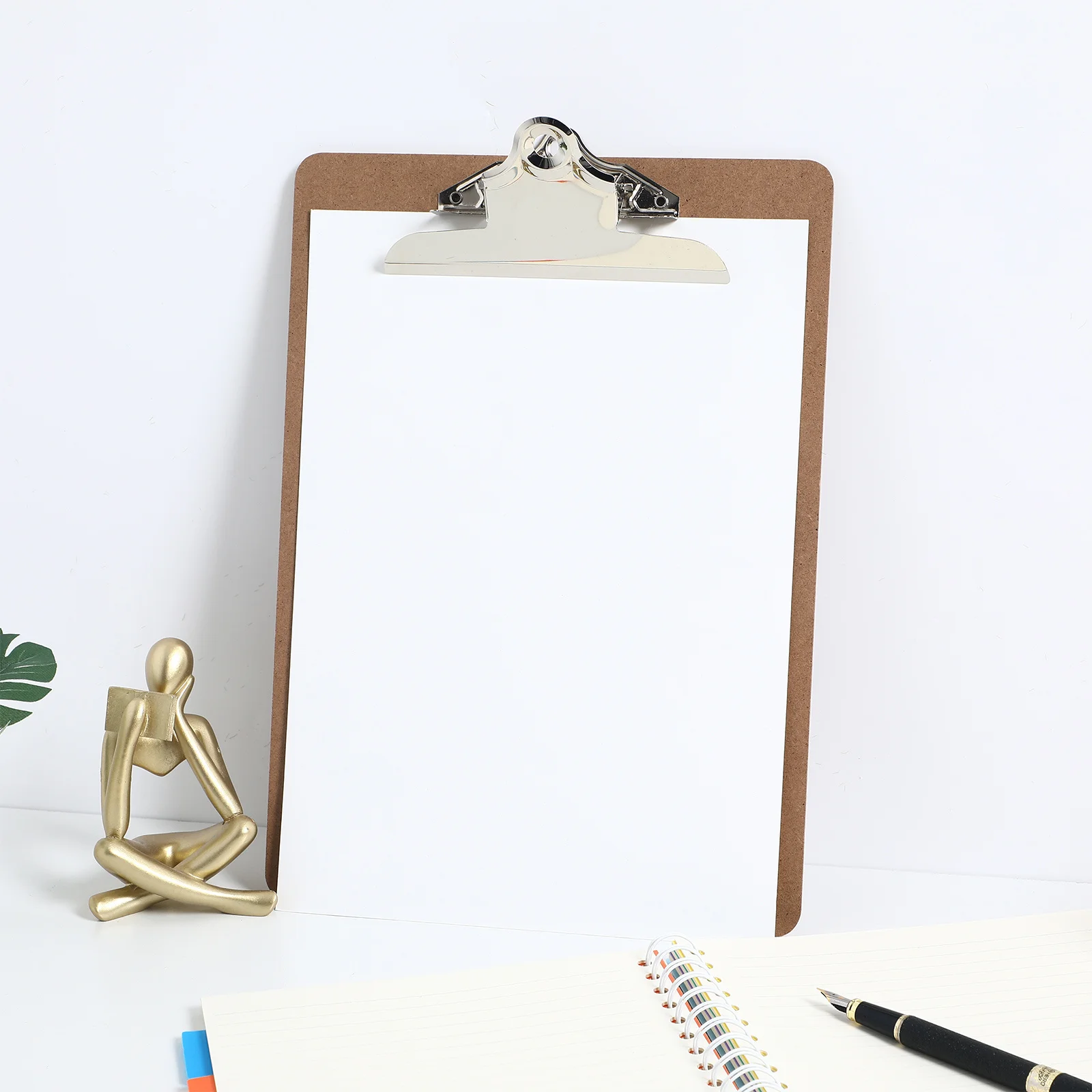 

6Pcs Office Writing Clipboards Letter Size Portable Clipboard Strong Document Clip Paper Holder Hardboard A4 Office Hardboard