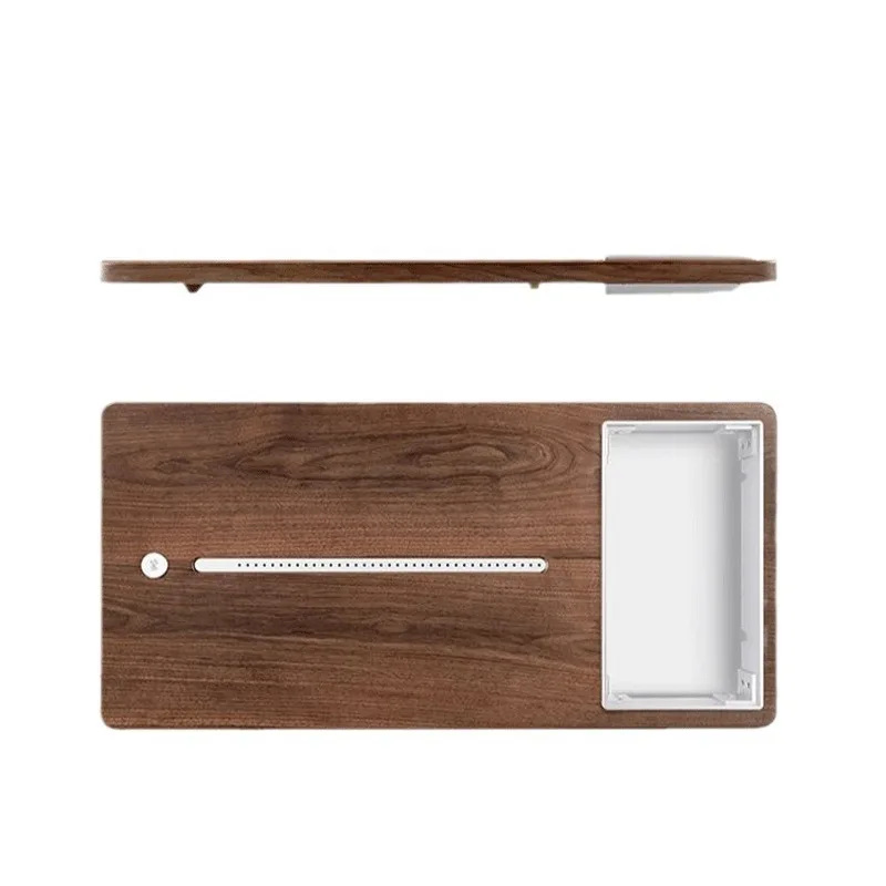 

North American black walnut solid wood tray, modern Chinese simple aluminum alloy drainage tray