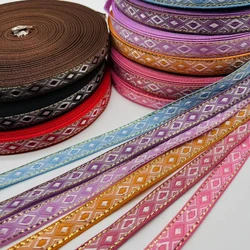 2Yards 12mm Vintage Ethnic Style Embroidery Ribbon Lace for DIY Clothes Bag Accessories Embroidered Fabric for Sewing Decoration