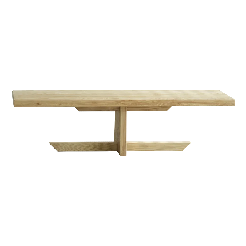 

Ash wood coffee table small apartment living room household solid wood square coffee table B & B wabi sabi wind tea table