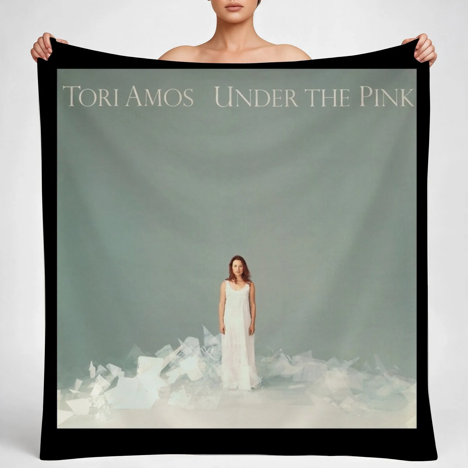 Tori Amos under the pink Throw Blanket couch cozy soft plush fuzzy picnic outdoor blanket