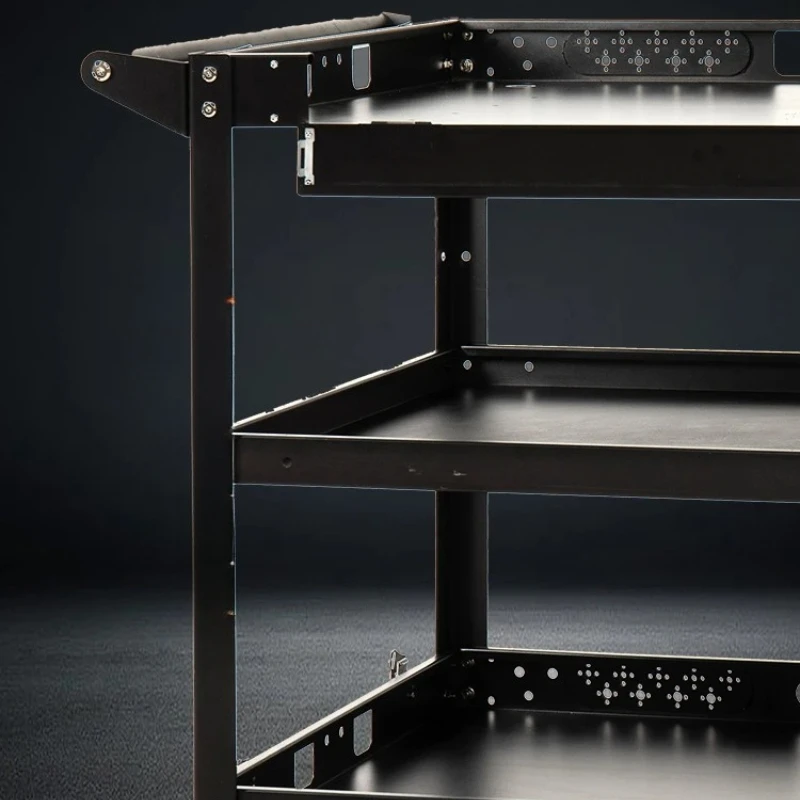 أداة معدات التلفزيون لفيلم تخزين المساحة الصغيرة، شاشة السيارة، تخزين المواد، أثاث عربة شديد التحمل متعدد الطبقات