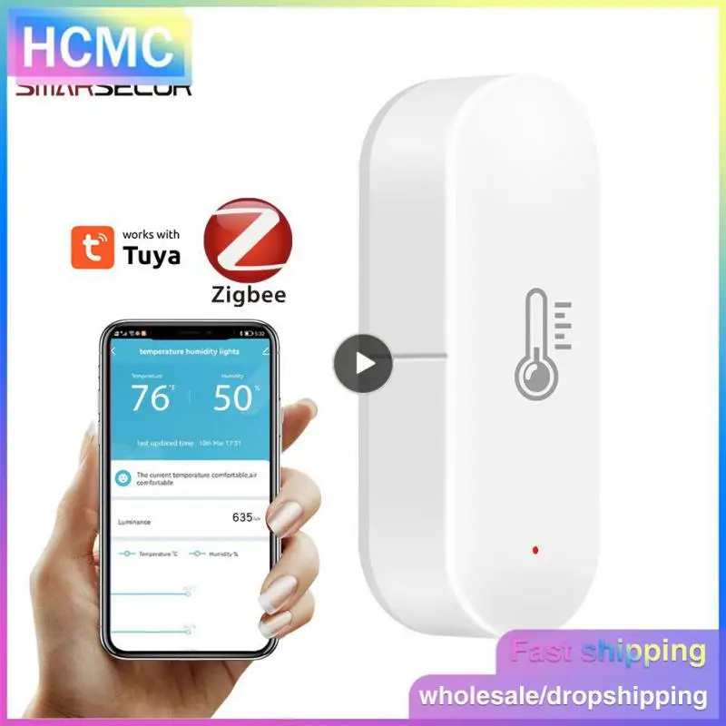 

App Control Humidity Sensor Wireless Hygrometer Thermometer Intelligent Linkage Temperature And Humidity Detector Tuya