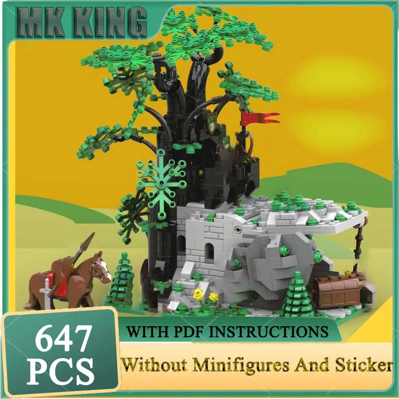 

Moc Building Bricks Камуфляжный Outpost Remake - Castle Forestmen Модель Технология Модульный блок Игрушка DIY Набор Сборка Подарок