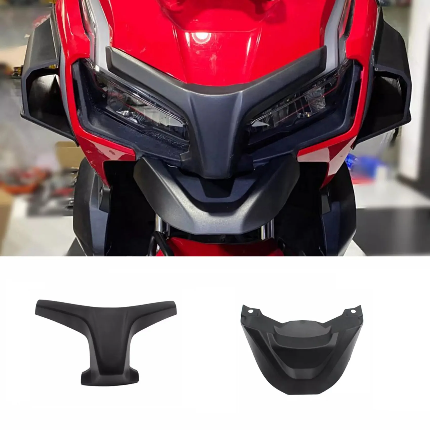 ABS素材のブラックパイプスポイラー,オートバイアクセサリー,アンダーラップトップ150, 2019-2021