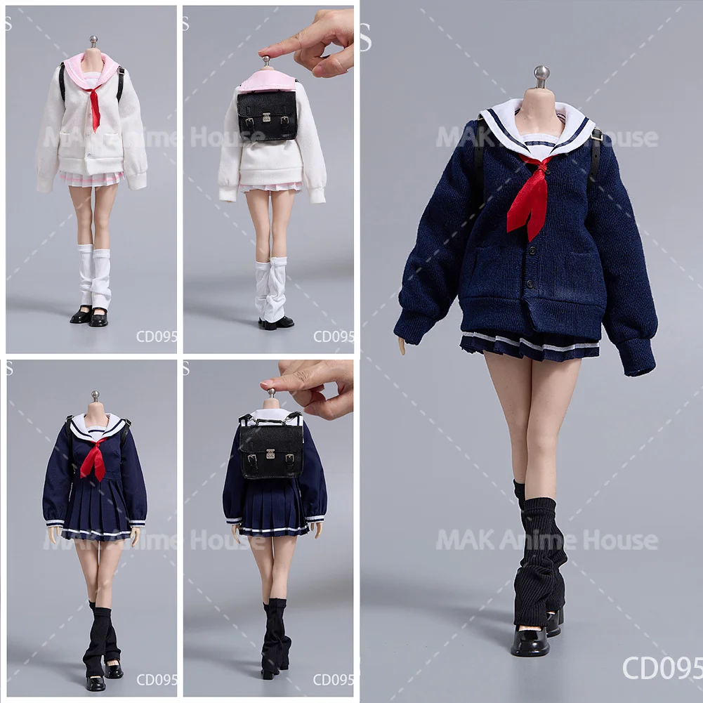 

CDtoys CD095 1/6 College Feng Shui Handsuit Short Dress JKStudent Set Clothes Model Fit 12''Soldier Action Figure Body