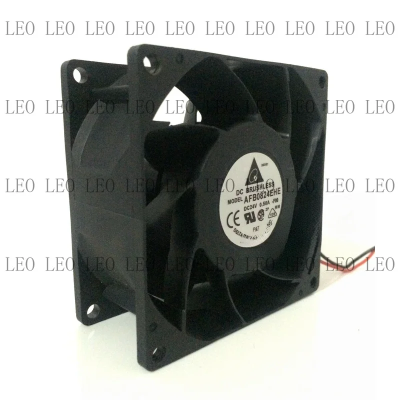 MY 1pcs  For Delta AFB0824EHE 8038 24V 0.50A 8CM 2-wire double ball inverter axial fan