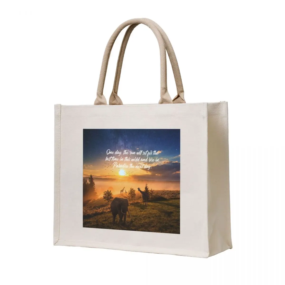 

Sunrise In Paradise Tote Bag custom canvas bag tote bags men Custom bag
