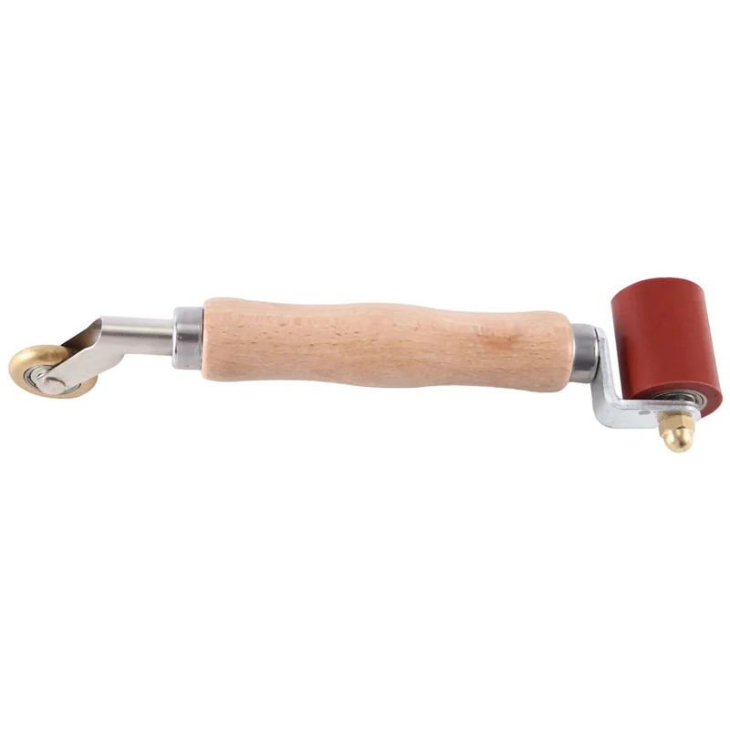 

A02F-2X Seam Roller, 40Mm Silicone Seam Roller With 6Mm Brass Detail Penny Roller, For PVC/EPDM Single Ply Roofing Tape A
