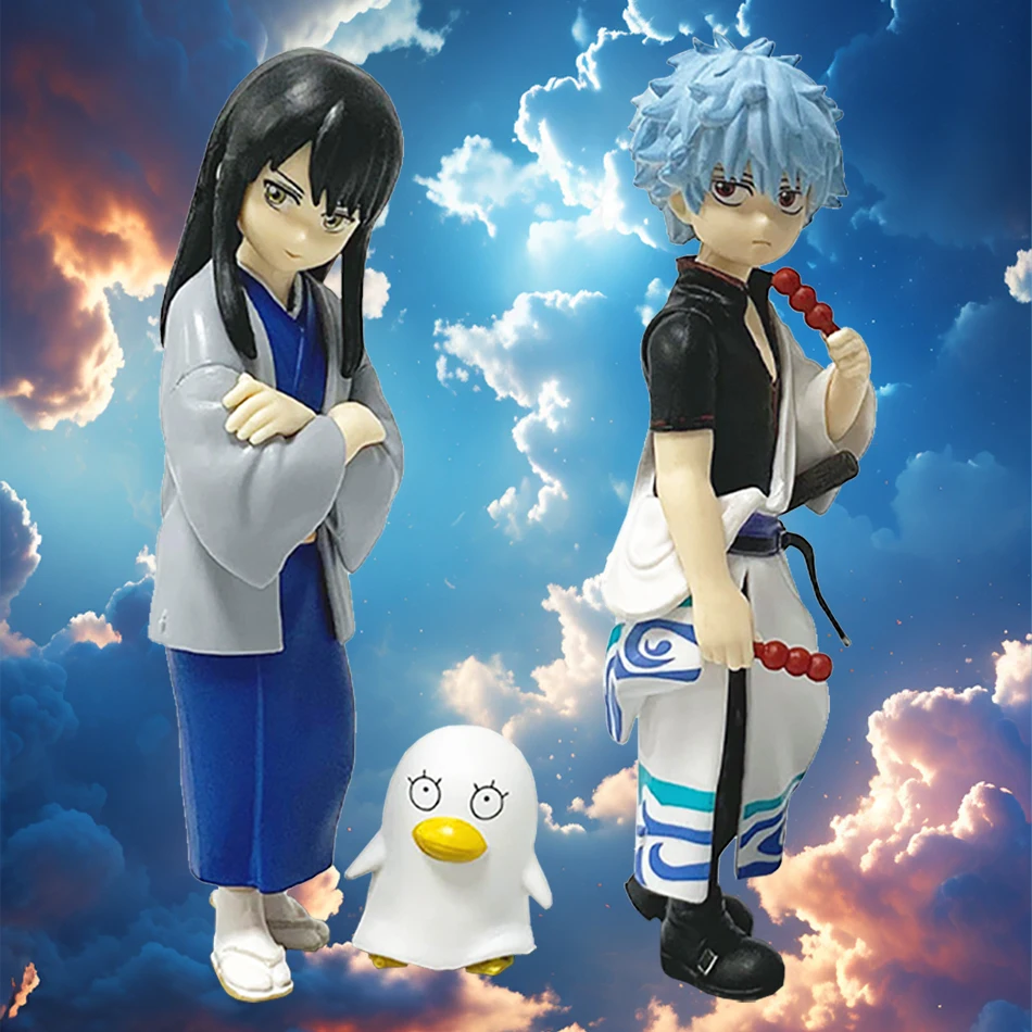 14 سنتيمتر جينتاما ساكاتا جينتوكي كاتسورا كوتارو أنيمي تمثال بولي كلوريد الفينيل تمثال تحصيل نموذج ديكور دمى طفل جمع هدايا عيد #1