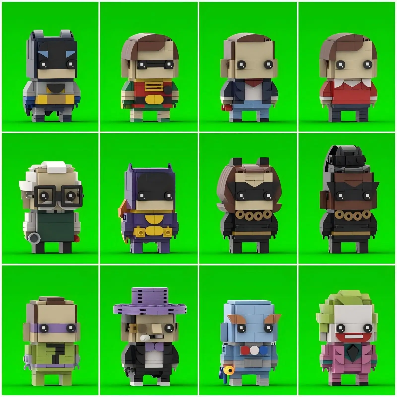 سلسلة الأفلام بات كيب عمل شخصية اللبنات MOC كيب الصليبية التجمع نموذج لغز لعبة أطفال هدية عيد ميلاد