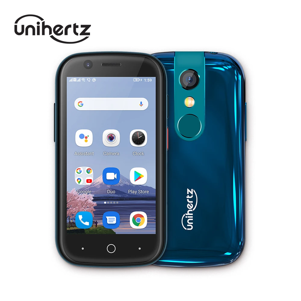 Unihertz 젤리 2, 슈퍼 미니 4G 폰, 안드로이드 11, 6GB + 128GB 스마트폰, 2000mAh 배터리, NFC 지문 잠금 해제