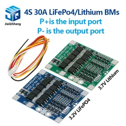 BMS 4S 3.2V 3.7V 30A LiFePO4 / Lithium Battery Charge Protection Board 12.8V 14.4V 18650 32650 Battery Packs With Balance