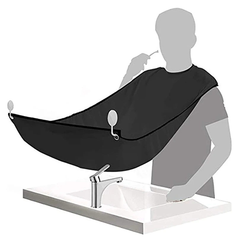 New Male Beard Shaving Apron Care Clean Hair Adult Bibs Shaver Holder Bathroom Organizer Gift for Man Male Storage Shelves