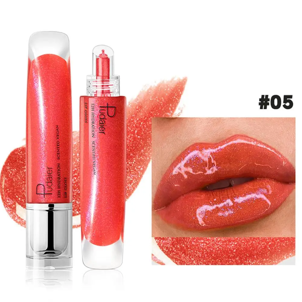 Spiegel Water Lipgloss Waterdichte Hydraterende Doorschijnende Rode Make-Up Vloeistof Glitter Nude Shimmer Lippenstift Cosmetische Lip Plu U5m8