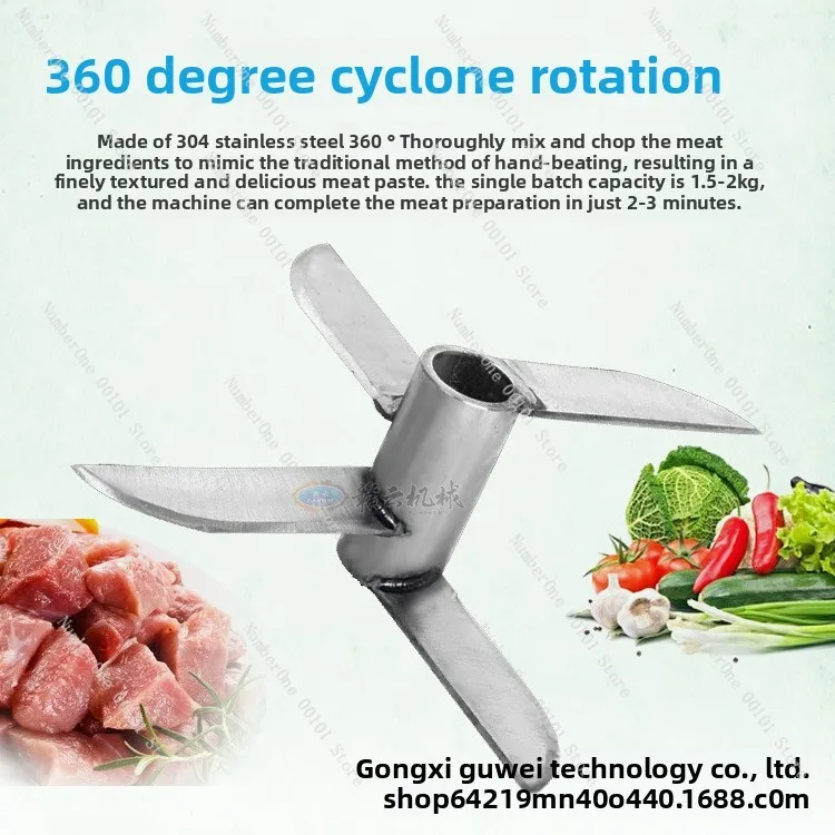 Multifunctional high-speed beater: Type 24 stainless steel meatballs