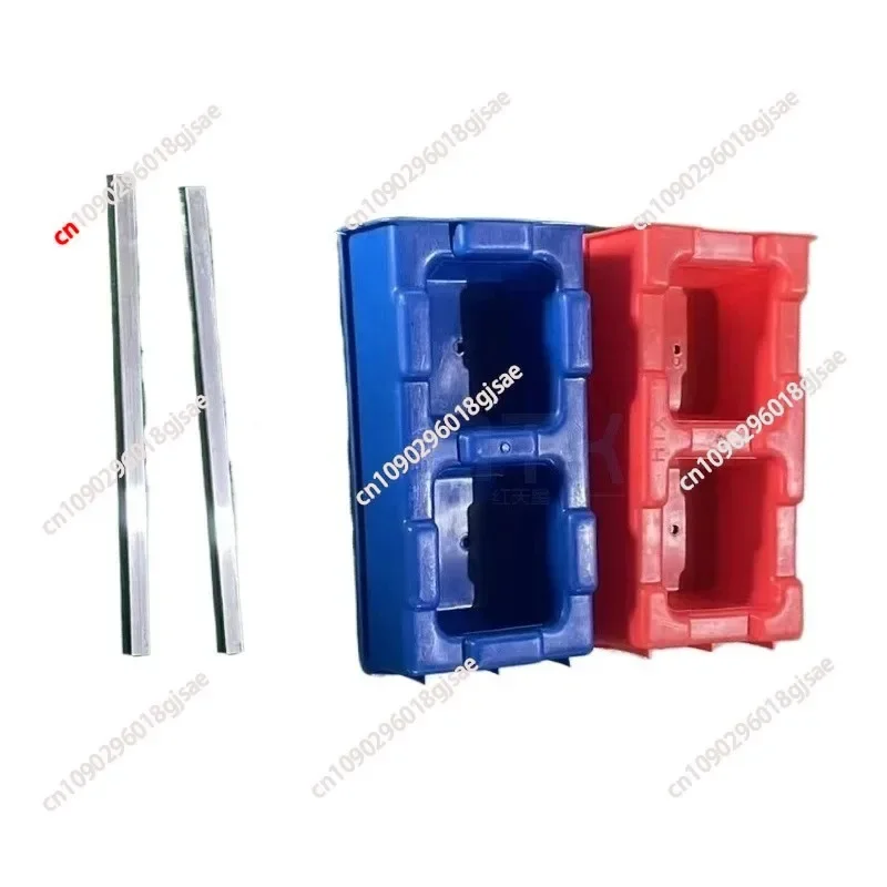 NF 10Pcs Two Color Hollow Concrete Block Molds Reusable Plastic Wall Brick Cast Mould for Garden Decor Fence